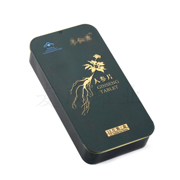 滑蓋人參片鐵盒包裝,保健食品馬口鐵盒