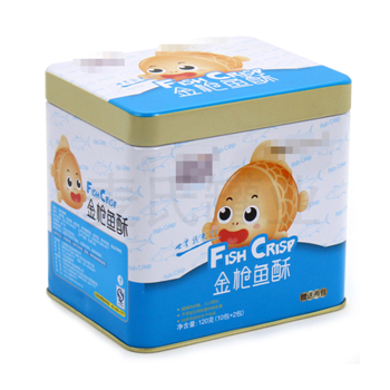 金槍魚(yú)酥鐵盒包裝,嬰童輔食鐵盒,雞肉酥鐵皮盒