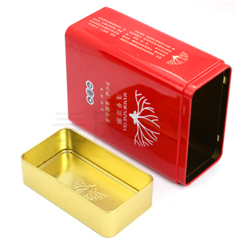 英德紅茶鐵盒，方形茶葉鐵盒包裝