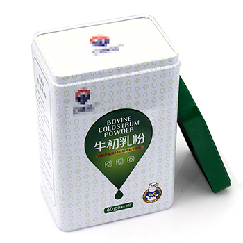 牛初乳粉鐵盒包裝_長(zhǎng)方形食品馬口鐵盒包裝定制