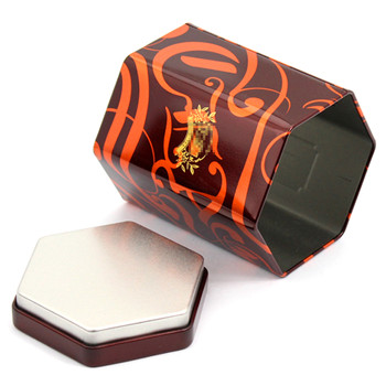 六角罐紅茶異形鐵盒馬口鐵盒_紅茶通用包裝鐵罐廠(chǎng)家定制