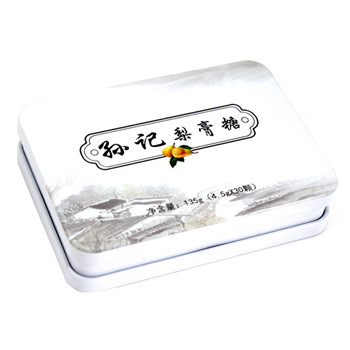 翻蓋式長(zhǎng)方形梨膏糖馬口鐵盒_食品糖果類(lèi)通用包裝鐵罐廠(chǎng)家定制